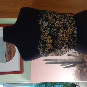 Floral Tapestry Sparkle Bandeau Top